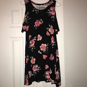 Cold shoulder dress.